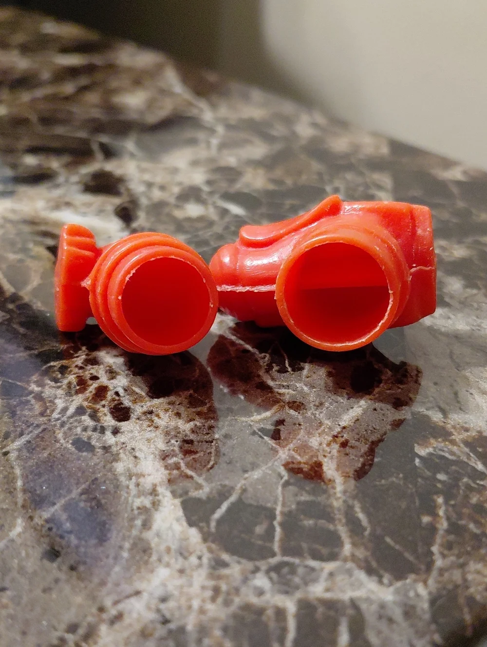 Vintage 1957 Oral-B Red Plastic Dachshund Child's Toothbrush Cap or Holder